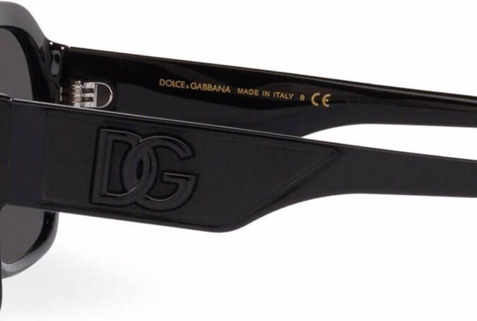Dolce & Gabbana Eyewear DG zonnebril met gekruiste montuur Zwart