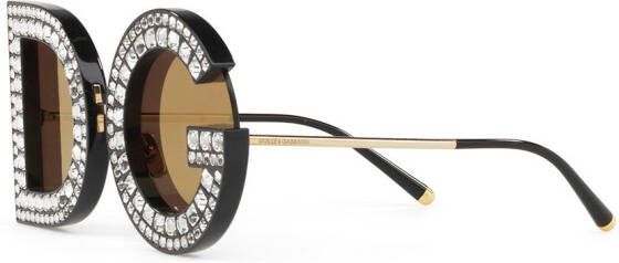 Dolce & Gabbana Eyewear DG zonnebril met rond montuur Goud