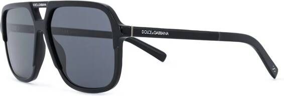 Dolce & Gabbana Eyewear DG4354 zonnebril met piloten montuur Zwart