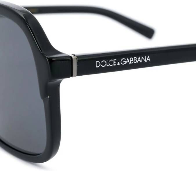 Dolce & Gabbana Eyewear DG4354 zonnebril met piloten montuur Zwart