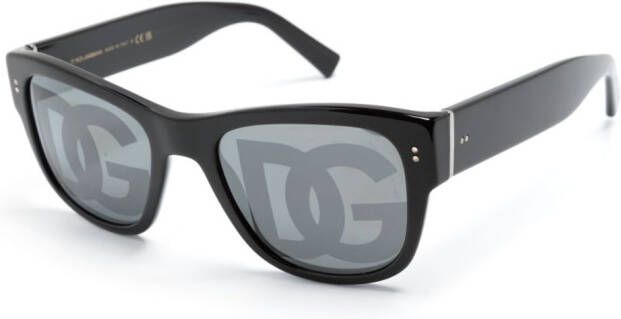 Dolce & Gabbana Eyewear Domenico zonnebril met logoprint Zwart