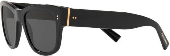 Dolce & Gabbana Eyewear Domenico zonnebril met vierkant montuur Zwart
