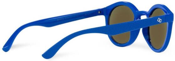 Dolce & Gabbana Eyewear Gamers zonnebril met rond montuur Blauw