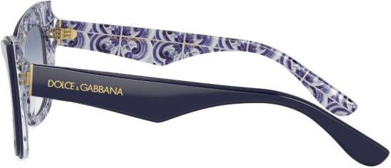 Dolce & Gabbana Eyewear Zonnebril met cat-eye montuur Blauw