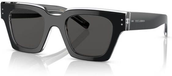 Dolce & Gabbana Eyewear Zonnebril met logo Zwart