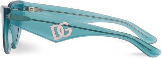 Dolce & Gabbana Eyewear Bril met logo Blauw