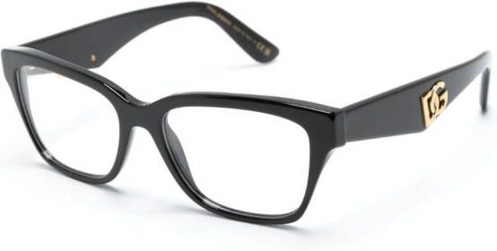 Dolce & Gabbana Eyewear Zonnebril met D-montuur Zwart