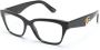 Dolce & Gabbana Eyewear Zonnebril met D-montuur Zwart - Thumbnail 2