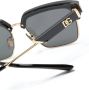 Dolce & Gabbana Eyewear Zonnebril met logoplakkaat Zwart - Thumbnail 3