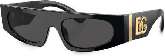 Dolce & Gabbana Eyewear Zonnebril met rechthoekig montuur Zwart