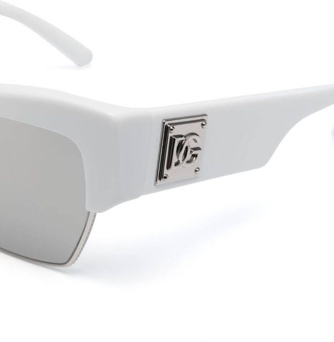 Dolce & Gabbana Eyewear Zonnebril met vierkant montuur Wit