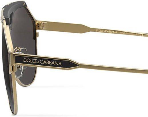 Dolce & Gabbana Eyewear Miami zonnebril met piloten montuur Zwart