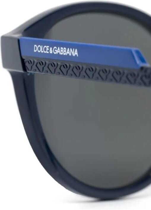 Dolce & Gabbana Eyewear Bril met monogram patroon Blauw