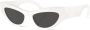 Dolce & Gabbana Eyewear Zonnebril met ovalen montuur Wit - Thumbnail 2