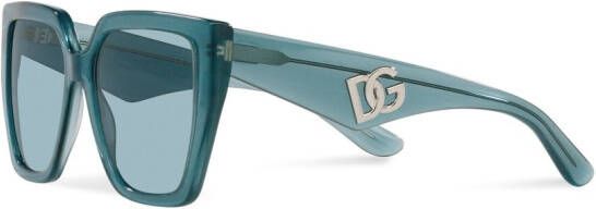 Dolce & Gabbana Eyewear Zonnebril met oversized montuur Blauw