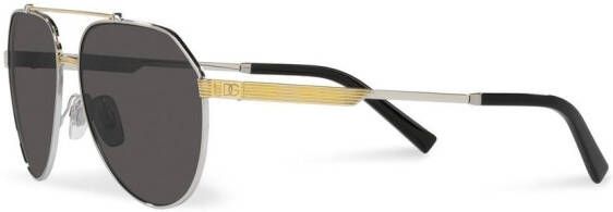 Dolce & Gabbana Eyewear Zonnebril met piloten montuur Goud