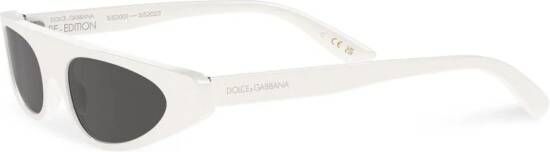 Dolce & Gabbana Eyewear Re-Edition DNA zonnebril met cat-eye montuur Wit