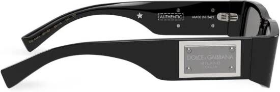 Dolce & Gabbana Eyewear Zonnebril met rechthoekig montuur Zwart