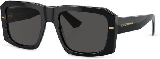 Dolce & Gabbana Eyewear Zonnebril met vierkant montuur Zwart