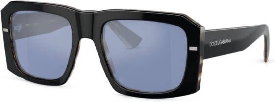 Dolce & Gabbana Eyewear Zonnebril met vierkant montuur Zwart