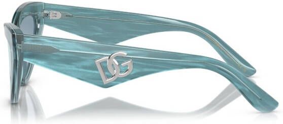 Dolce & Gabbana Eyewear Zonnebril met cat-eye montuur Blauw