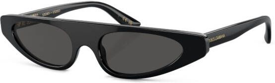 Dolce & Gabbana Eyewear Zonnebril met cat-eye montuur Zwart