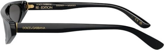 Dolce & Gabbana Eyewear Zonnebril met cat-eye montuur Zwart