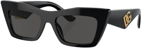 Dolce & Gabbana Eyewear Zonnebril met cat-eye montuur Zwart