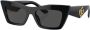 Dolce & Gabbana Eyewear Zonnebril met cat-eye montuur Zwart - Thumbnail 2