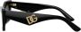 Dolce & Gabbana Eyewear Zonnebril met cat-eye montuur Zwart - Thumbnail 3