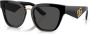 Dolce & Gabbana Eyewear Zonnebril met vierkant montuur Zwart - Thumbnail 2