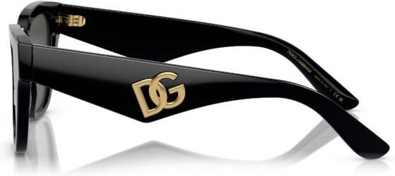 Dolce & Gabbana Eyewear Zonnebril met vierkant montuur Zwart