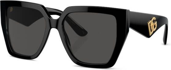 Dolce & Gabbana Eyewear Zonnebril met vierkant montuur Zwart