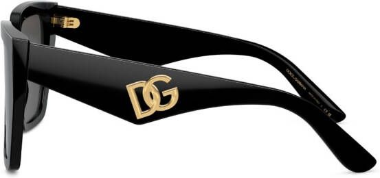 Dolce & Gabbana Eyewear Zonnebril met vierkant montuur Zwart