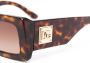 Dolce & Gabbana Eyewear Zonnebril met schildpadschild design Bruin - Thumbnail 3