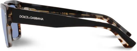 Dolce & Gabbana Eyewear Zonnebril met schildpadschild design Zwart