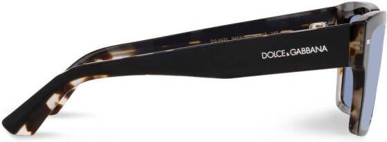 Dolce & Gabbana Eyewear Zonnebril met schildpadschild design Zwart