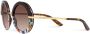 Dolce & Gabbana Eyewear Zonnebril met rond montuur Bruin - Thumbnail 2