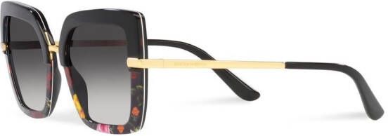 Dolce & Gabbana Eyewear Zonnebril met schildpadschild design Zwart