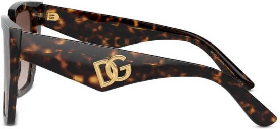 Dolce & Gabbana Eyewear Zonnebril met oversized montuur Groen