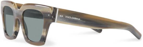 Dolce & Gabbana Eyewear Zonnebril met schildpadschild design Bruin