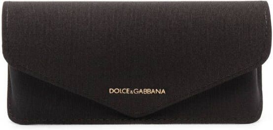 Dolce & Gabbana Eyewear Zonnebril met cat-eye montuur Beige