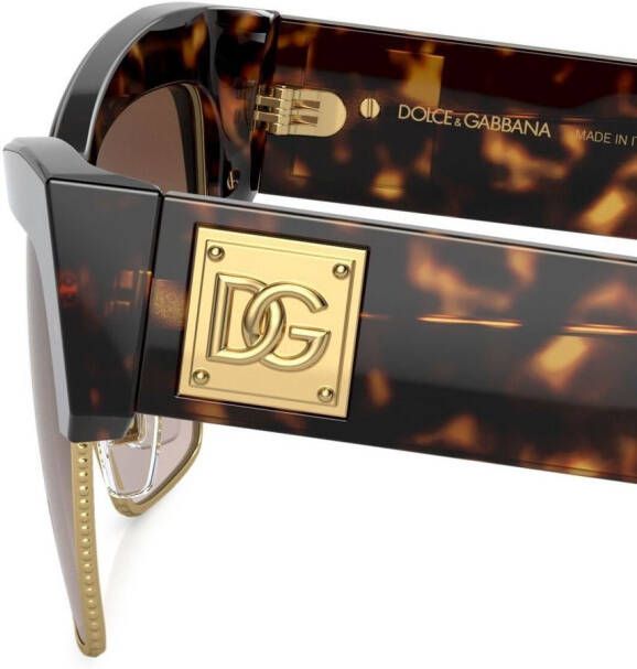 Dolce & Gabbana Eyewear Zonnebril met cat-eye montuur Groen