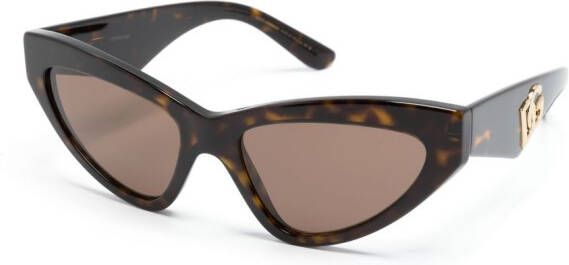 Dolce & Gabbana Eyewear Zonnebril met cat-eye montuur Bruin