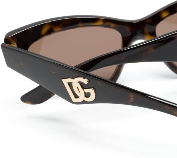 Dolce & Gabbana Eyewear Zonnebril met cat-eye montuur Bruin