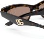 Dolce & Gabbana Eyewear Zonnebril met cat-eye montuur Bruin - Thumbnail 3