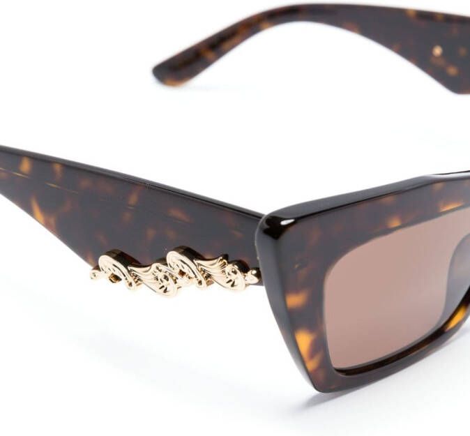 Dolce & Gabbana Eyewear Zonnebril met cat-eye montuur Bruin