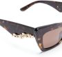 Dolce & Gabbana Eyewear Zonnebril met cat-eye montuur Bruin - Thumbnail 3
