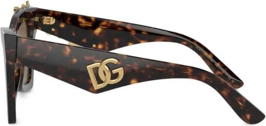 Dolce & Gabbana Eyewear Zonnebril met cat-eye montuur Groen