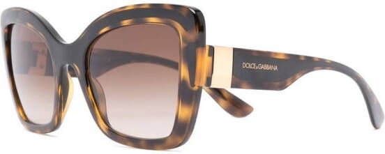 Dolce & Gabbana Eyewear Zonnebril met cat-eye montuur Bruin